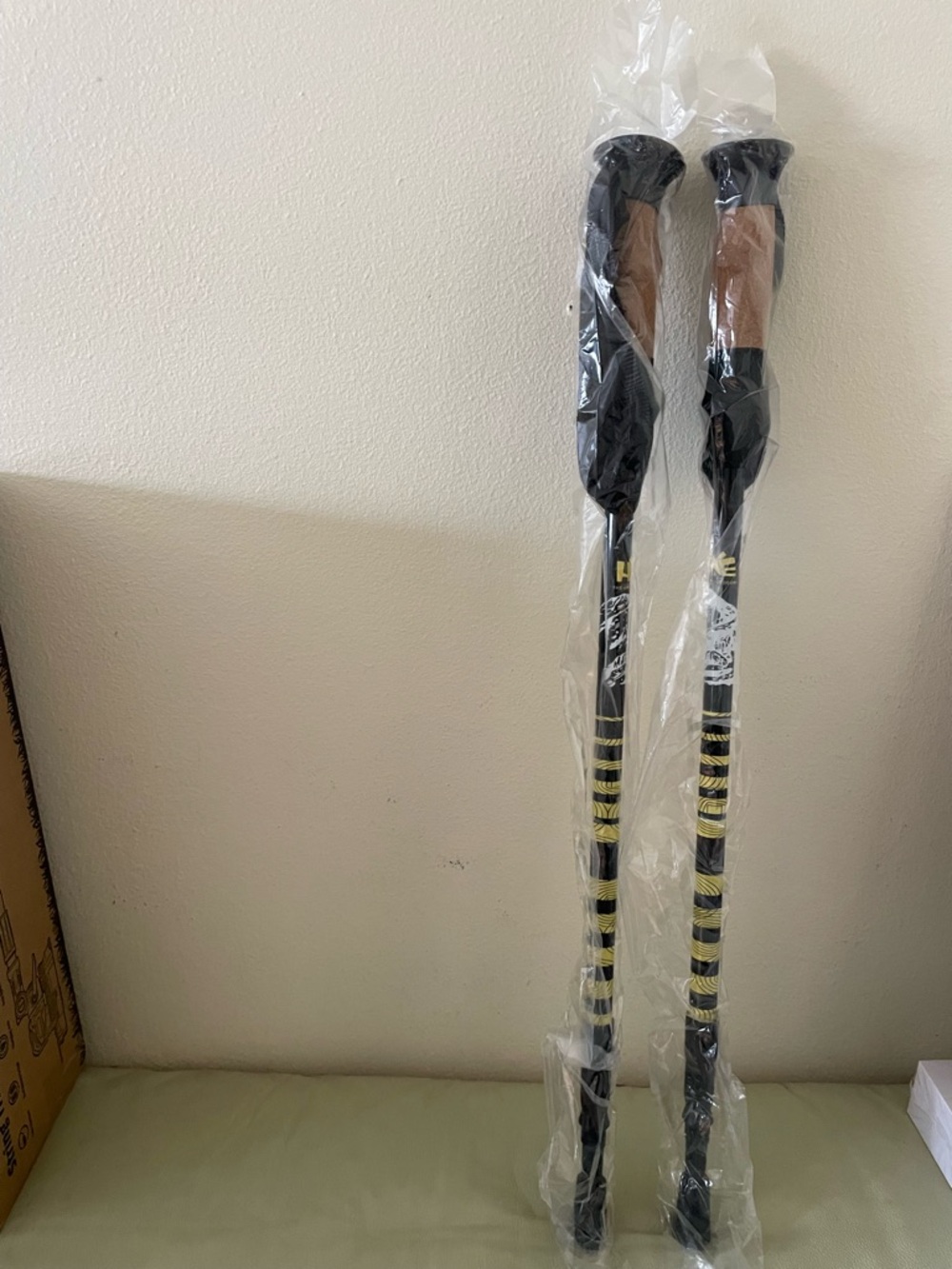 Pair of Black and Yellow Trekking Poles